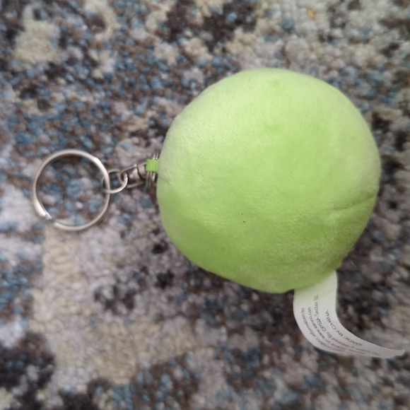 Sanrio Keroppi frog squeezy plush toy fluffball hello kitty new key chain new - Picture 2 of 2